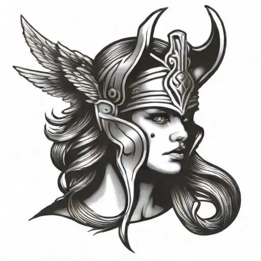 Valkyrie Head With Helm