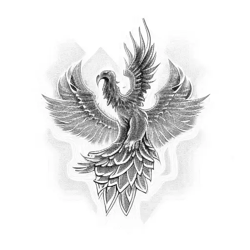 Incorporate A Circuit Board Design With A Phoenix Rising From It