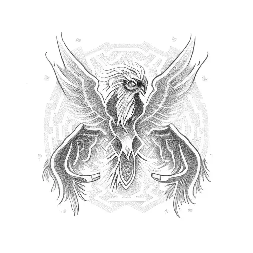 Phoenix Shaped Circuit Board