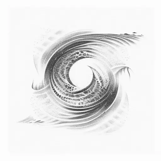 Ocean Wave With Nature On Thigh