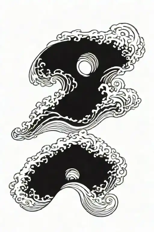 Ocean Wave Traveling Man