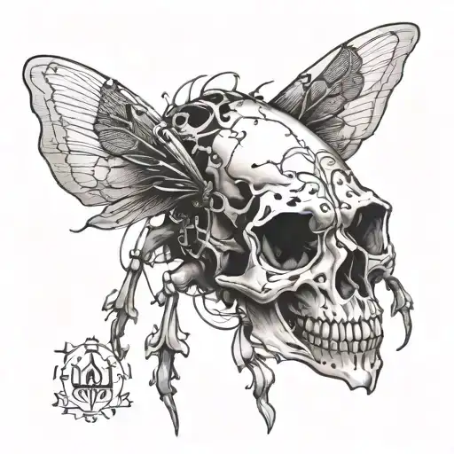 Buter Fly Skull