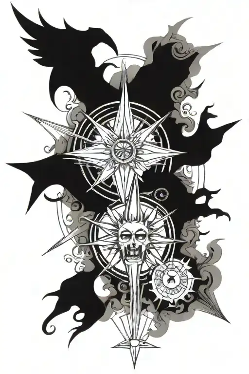 Sunburst Good Vs Evil Angles And Demons