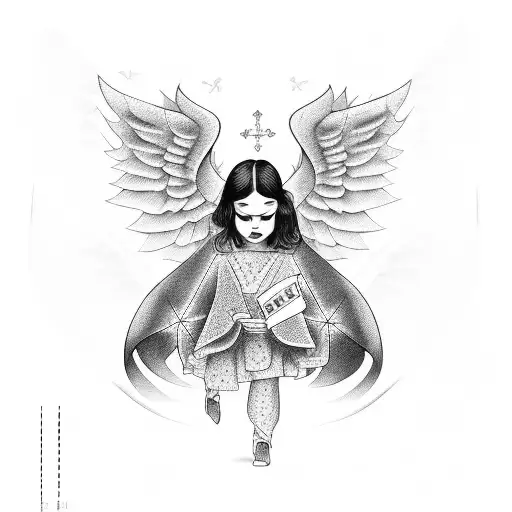 Angel Con Dinero Y Cartas