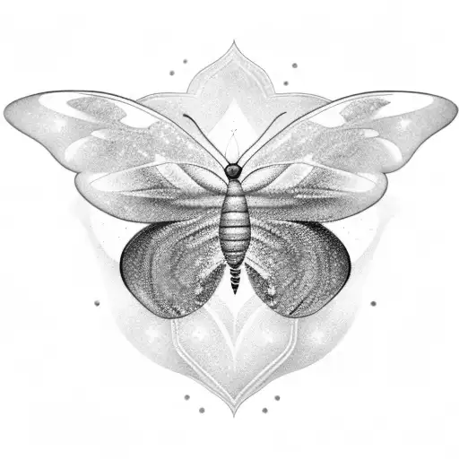 A Mesmerizing Rainbow Butterfly Flying Through The Night Sky