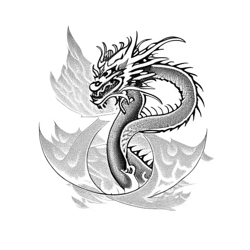 Dragon And Fire Bird