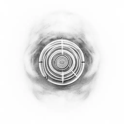 A Retro Car Driving Through A Soundwave