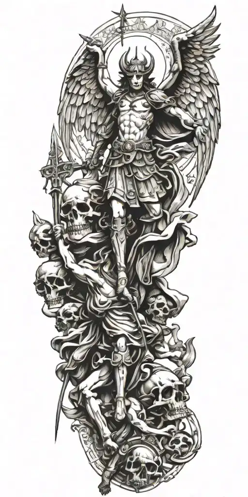 St Michael Killing Satan