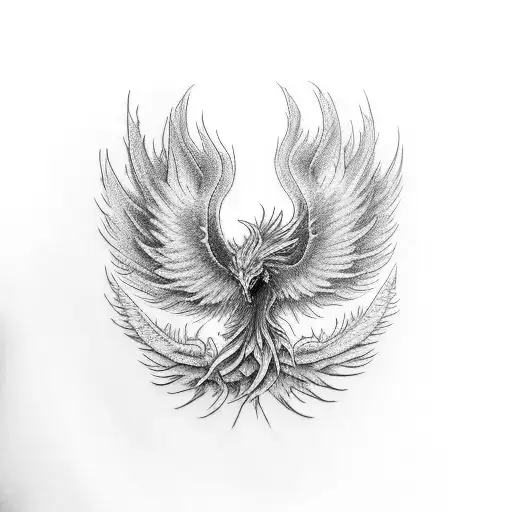 Realistic Phoenix Angry And Breathing Fire