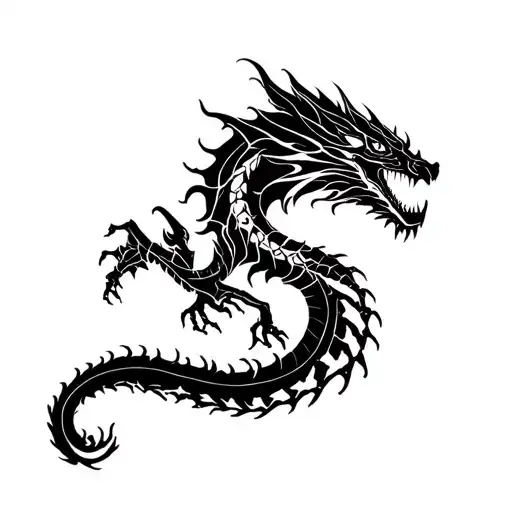 Bone Dragon Going Up The Spine