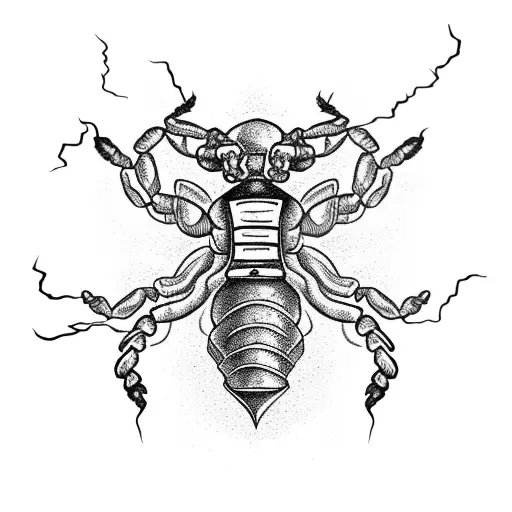 Scorpion With Lightning Bolt