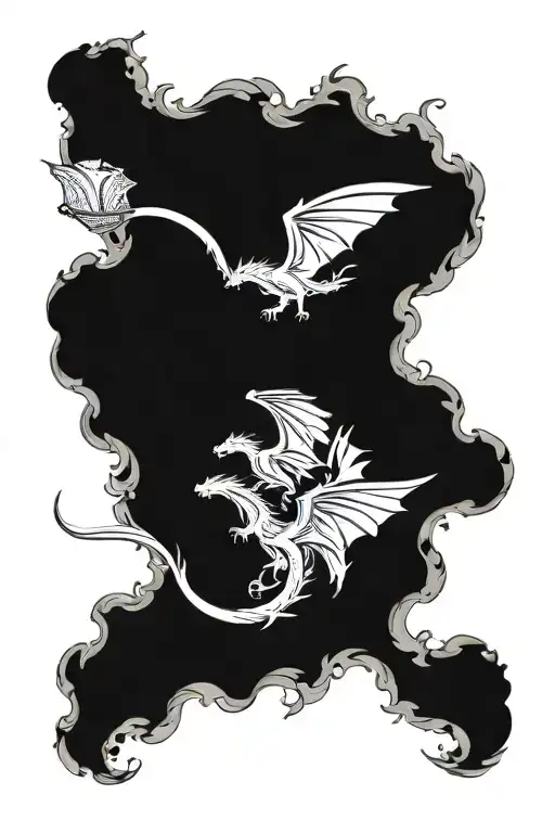 Dragons Flying Out Of Open Book