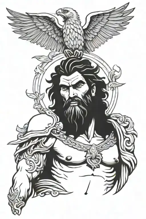 Zeus With Eagle