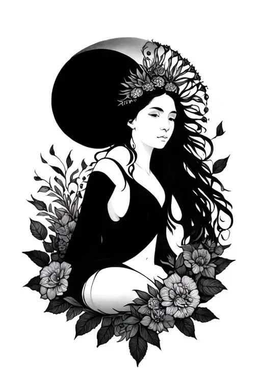 Nature Goddess Laying