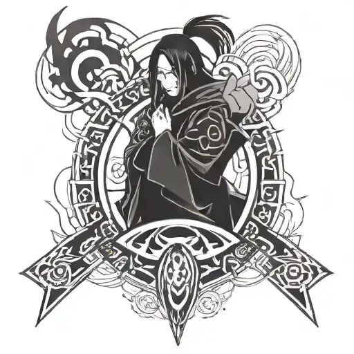 Itachi Uchiha Abstract Representation