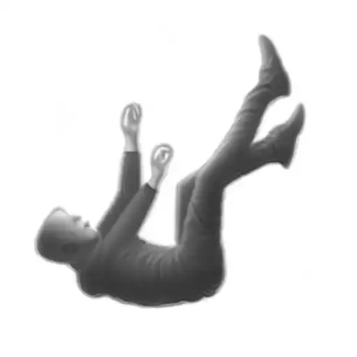 An Alien Falling In The Air