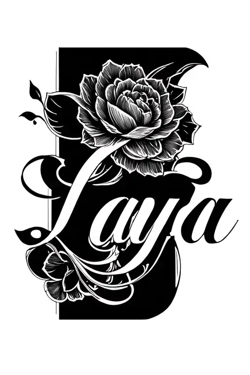 Laya Name Tattoo Design