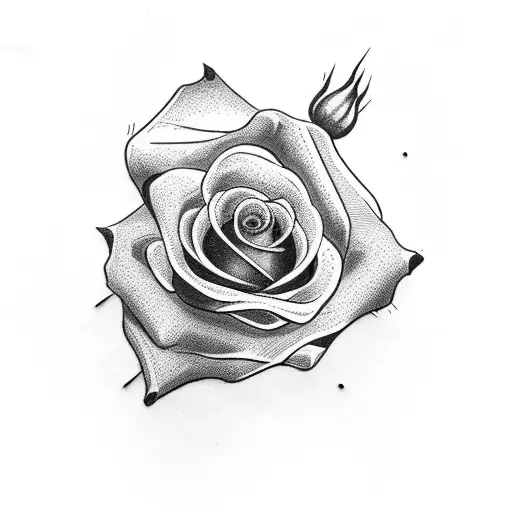 Pistol With Rose And Bone