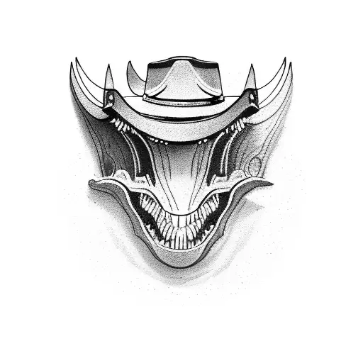 Dinosaur With Cowboy Hat