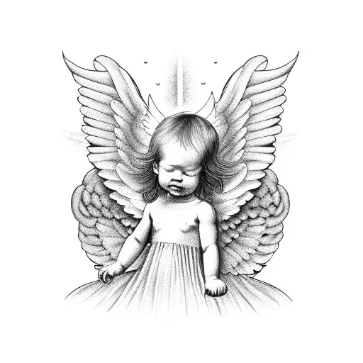 Baby Angel In Heaven