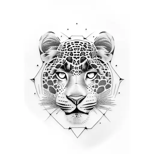 Black Leopard On Leg