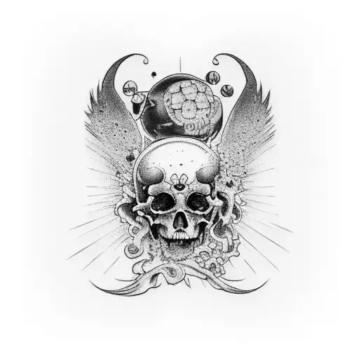 Falling Icarus Lower Arm Tattoo With Momento Mori