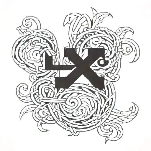 Initial L And E Entwined Together