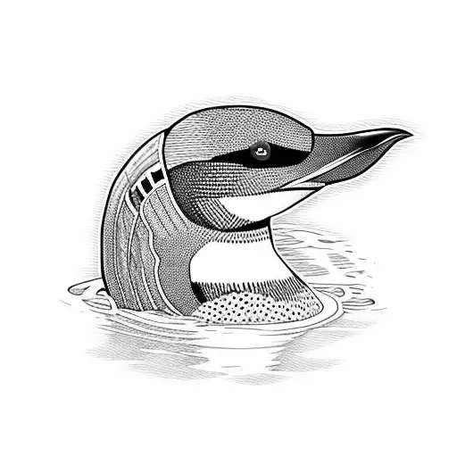 A Loon On Water