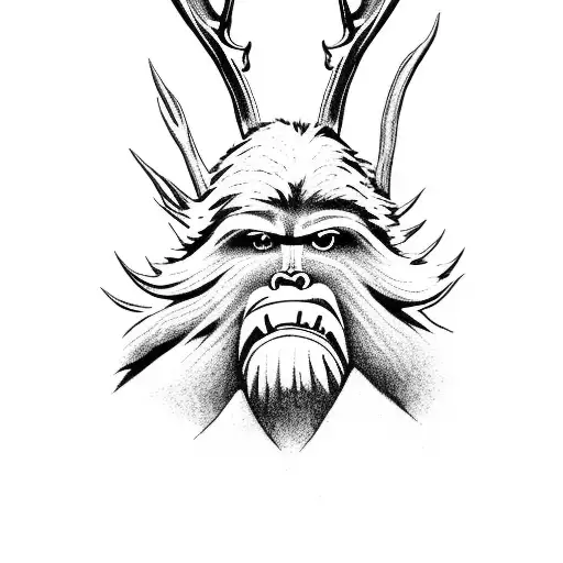 Bigfoot Hunting Deer With A Rifle