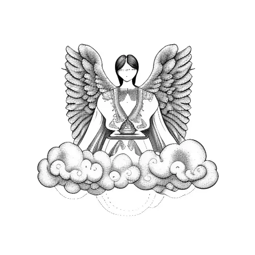 Memorial Angel Clouds