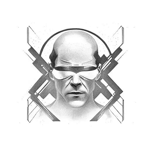 Combine Elements From The 1999 Film 'The Matrix' With Outdoor Scenery