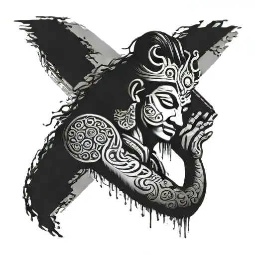 Male Inner Bicep Meaningful Tattoo Depicting A Shlok From Bhagvad Gita