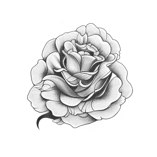 Raven Holding A Carnation