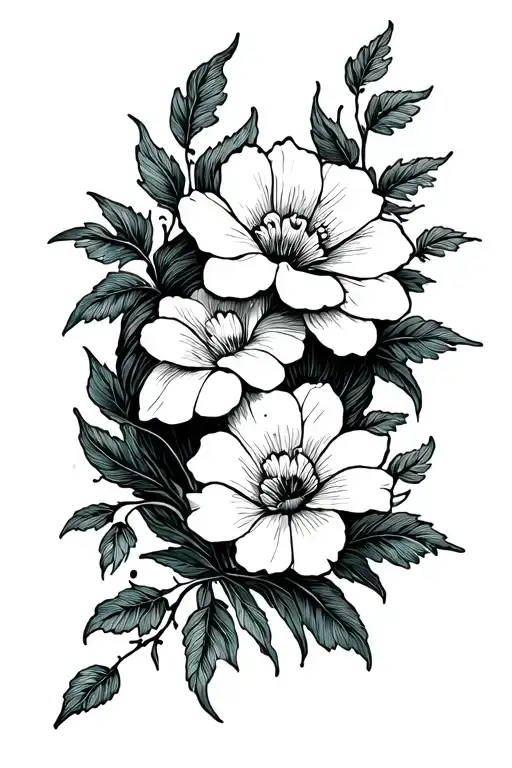 Inner Knee Flower Vine