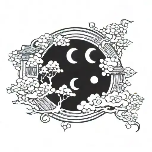 Micro Realism Japan Style Blood Moon