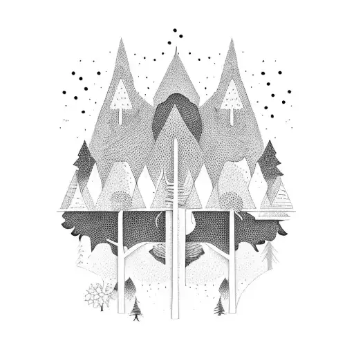 Layered Forest With Constellations