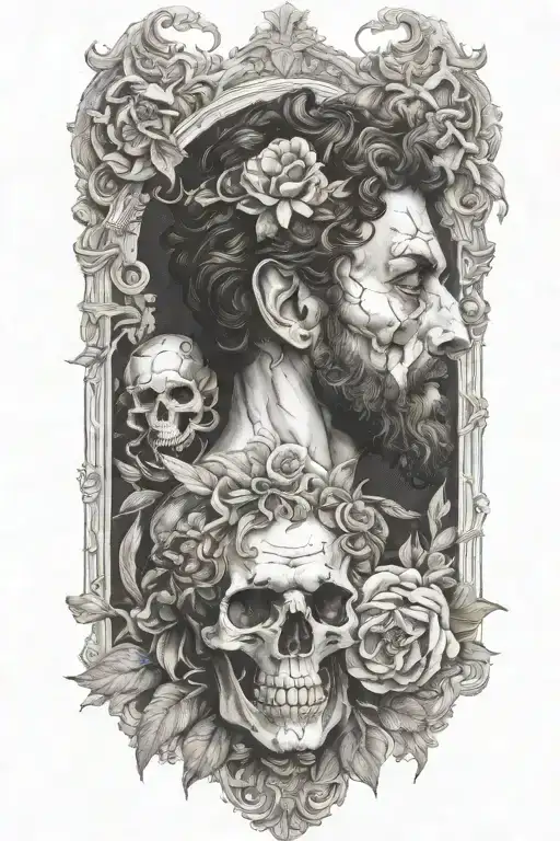 Marcus Aurelius Skull Memento Mori