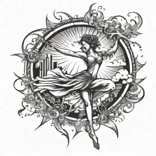 Incorporate Dance Movements With Sun Rays To Symbolize The Client's Passion For Dance And Sunshine