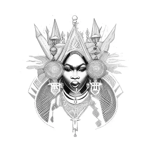 Black Women High Priestess Tarot