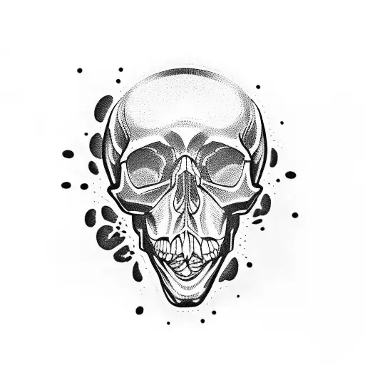 Engine Parts Forming A Skull