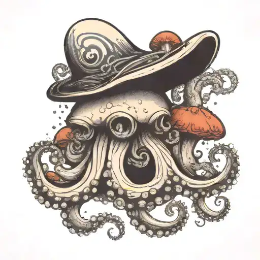 Mushrooom With Octopus Tentacles