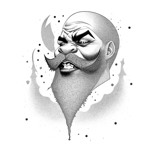 African American Joker Beard