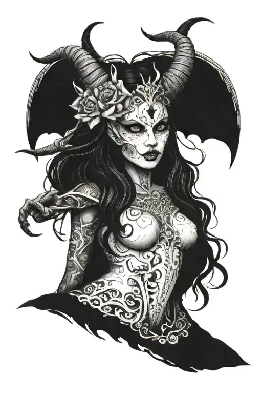 Possessed Beautiful Demon Woman