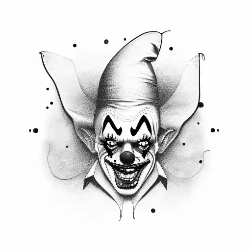 Scary Clown With