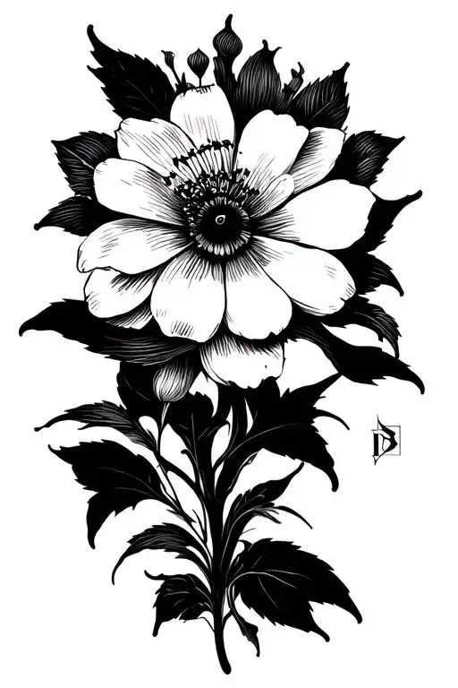 Black Excellence With A Flower And Clock