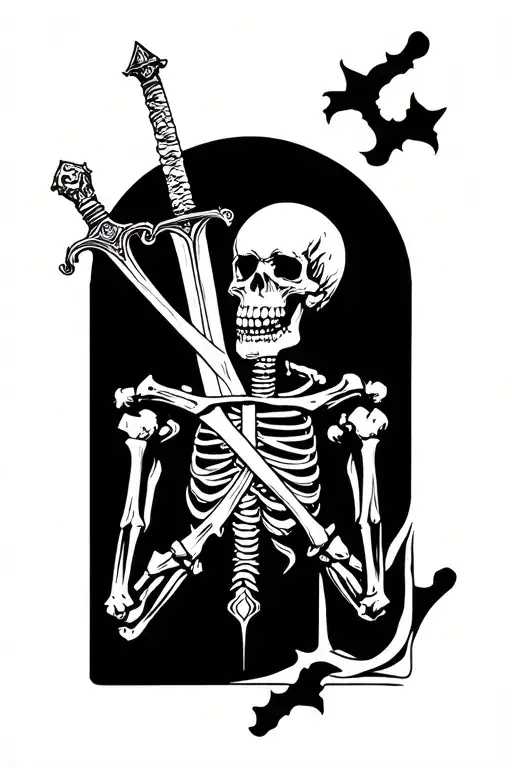 Skeleton And Sword