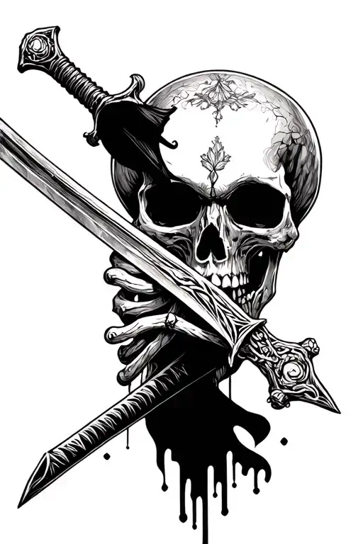 Skeleton And Sword