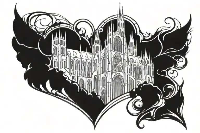 Heart With A Gothic Cathedral In It