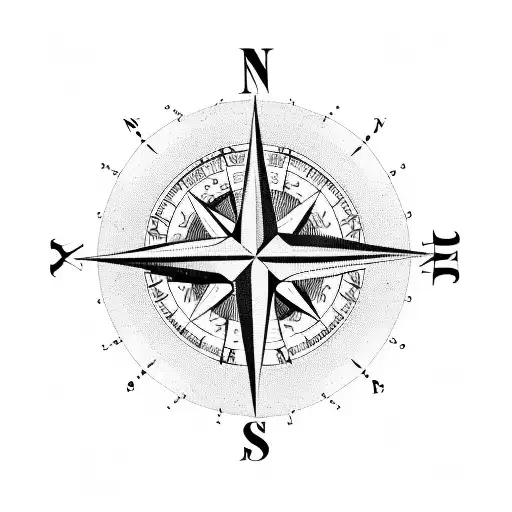A Compass Surrounded By Passport Stamps And A Plane Flying Over Mountains