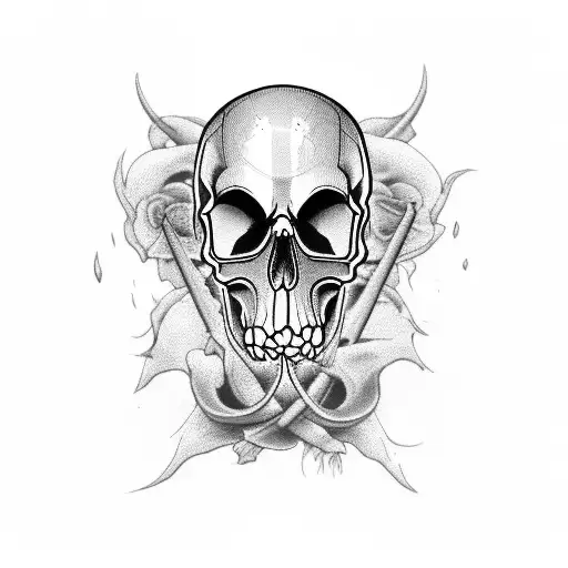 Grim Reaper Skull Head